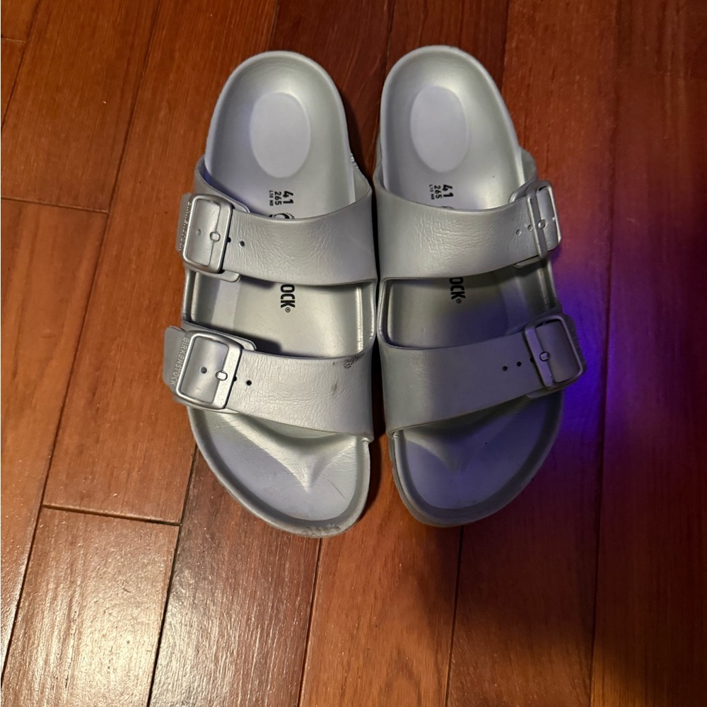 Men’s Blue Birkenstock Slide Sandals